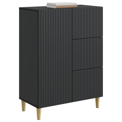 Credenza Nero 66 x 34,5 x 90 cm Legno ingegnerizzato