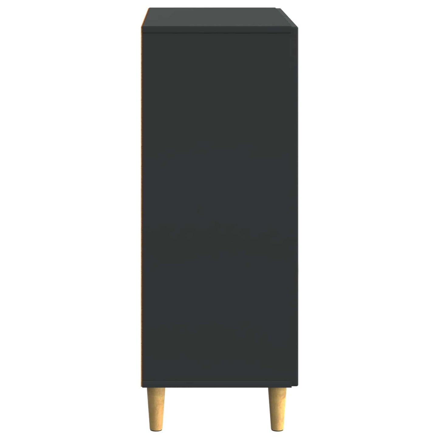 Credenza Nero 66 x 34,5 x 90 cm Legno ingegnerizzato