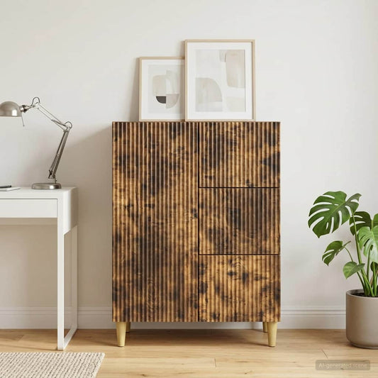 Credenza Rovere Fumo 66 x 34,5 x 90 cm Legno ingegnerizzato | homemem39