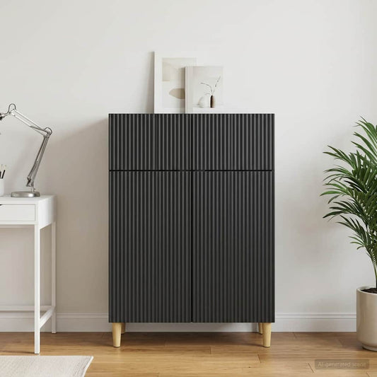 Credenza Nero 66 x 34,5 x 90 cm Legno ingegnerizzato | homemem39