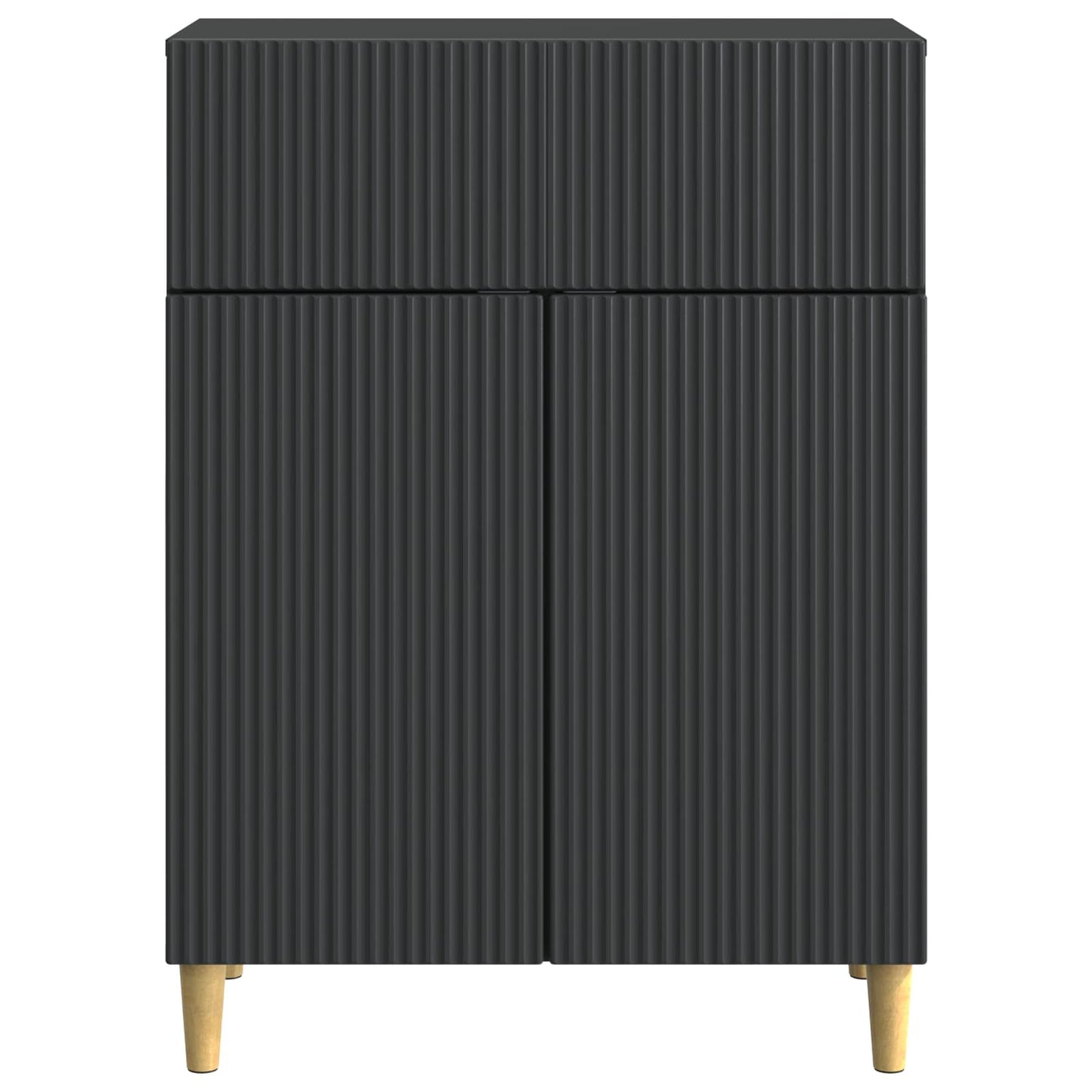 Credenza Nero 66 x 34,5 x 90 cm Legno ingegnerizzato