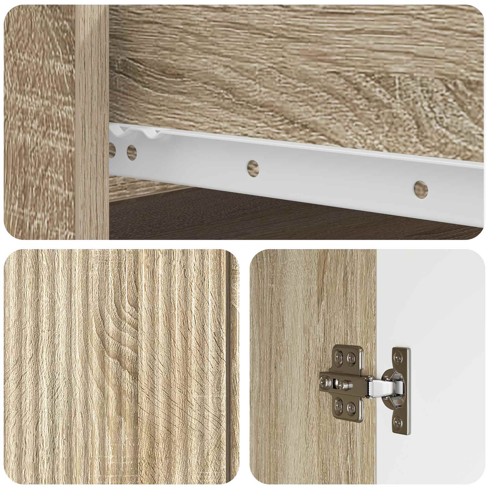 Credenza Rovere Sonoma 66 x 34,5 x 90 cm Legno ingegnerizzato | homemem39