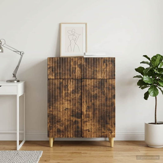 Credenza Rovere Fumo 66 x 34,5 x 90 cm Legno ingegnerizzato