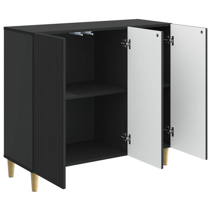 Credenza Nero 89 x 34,5 x 80 cm Legno ingegnerizzato | homemem39