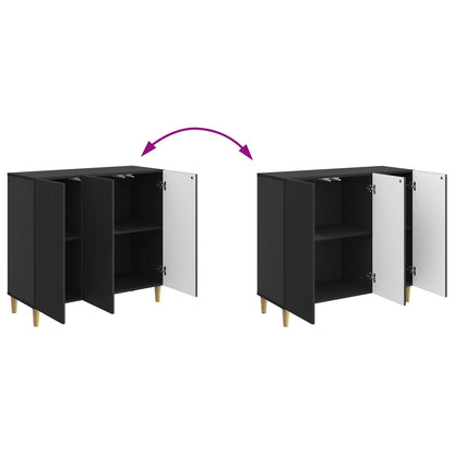 Credenza Nero 89 x 34,5 x 80 cm Legno ingegnerizzato | homemem39