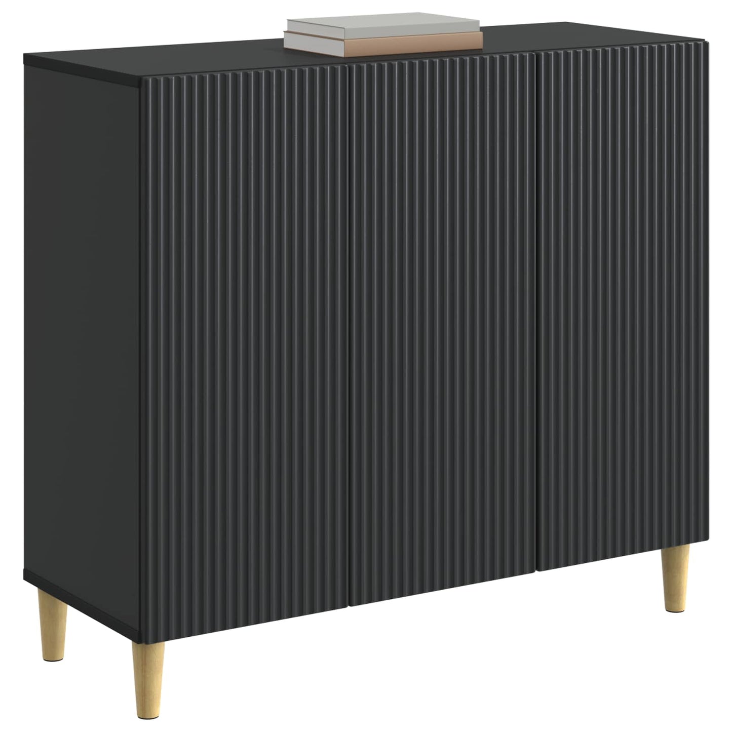 Credenza Nero 89 x 34,5 x 80 cm Legno ingegnerizzato
