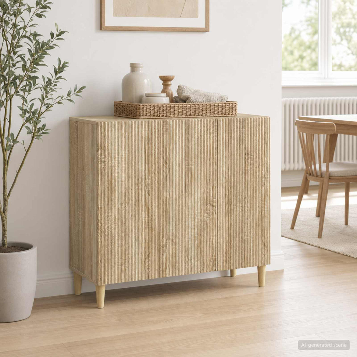 Credenza Rovere Sonoma 89 x 34,5 x 80 cm Legno ingegnerizzato - homemem39