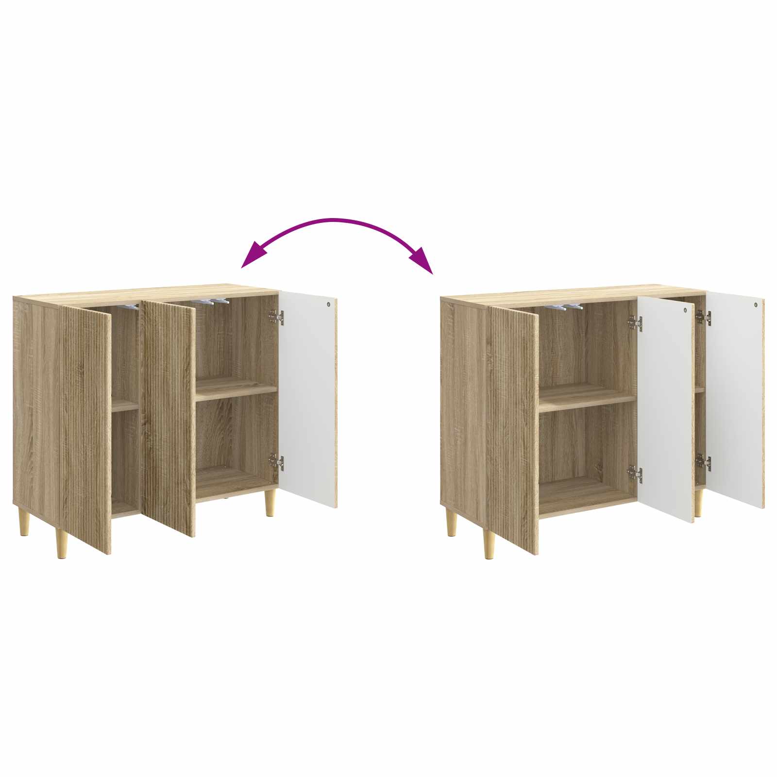 Credenza Rovere Sonoma 89 x 34,5 x 80 cm Legno ingegnerizzato | homemem39