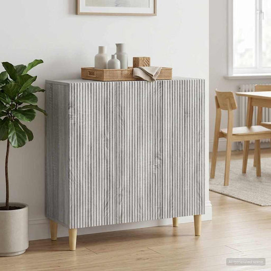 Credenza Grigio Sonoma 89 x 34,5 x 80 cm Legno ingegnerizzato