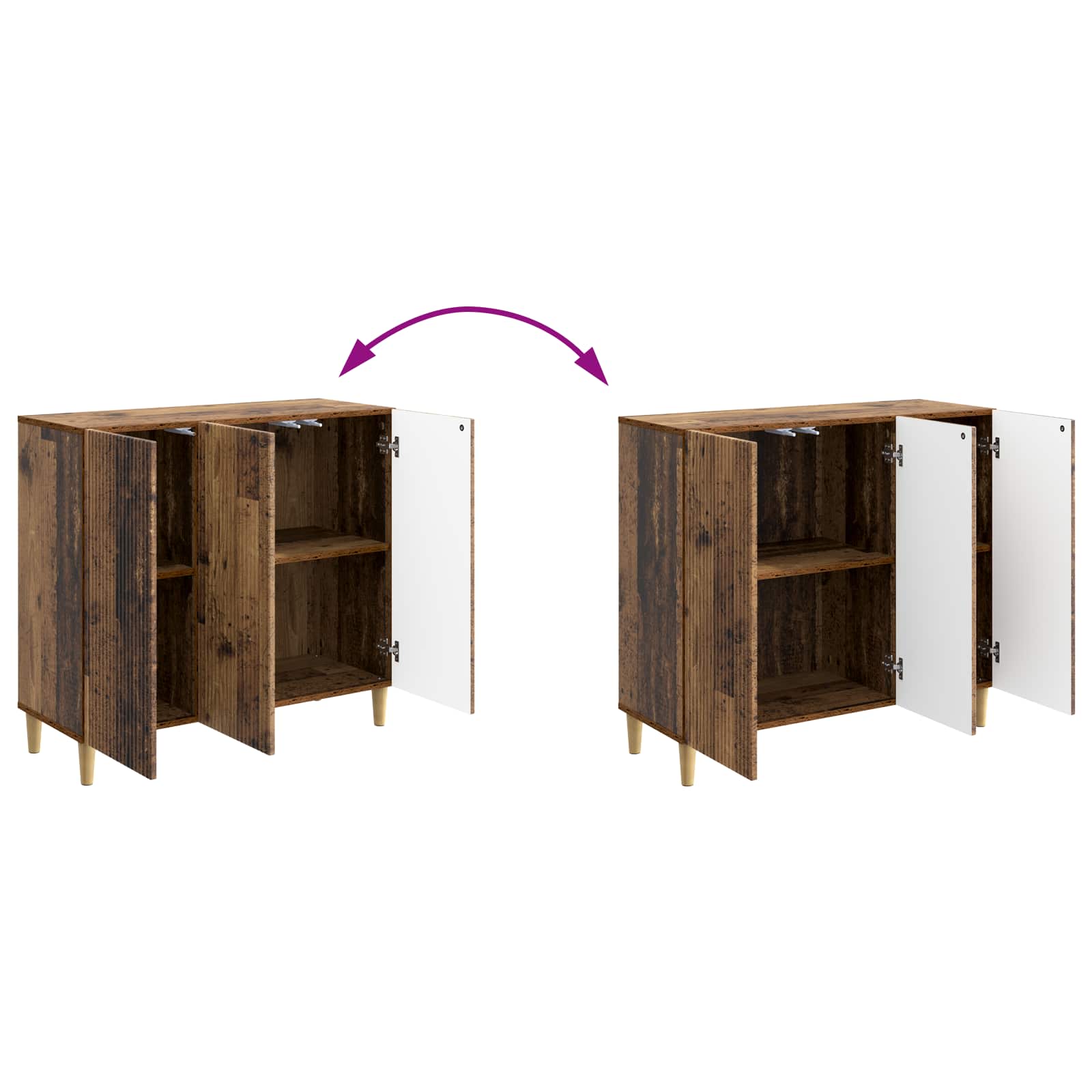 Credenza Legno antico 89 x 34,5 x 80 cm Legno ingegnerizzato | homemem39