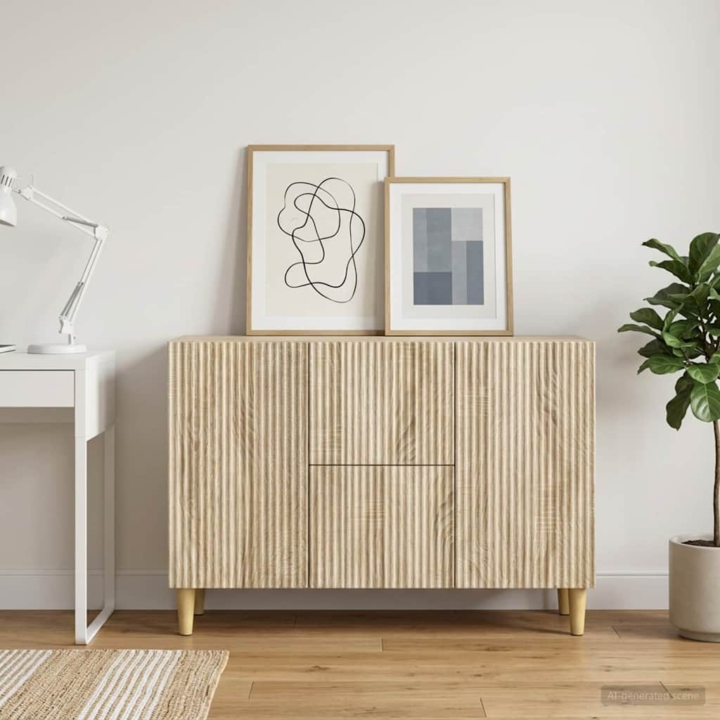 Credenza Rovere Sonoma 89 x 34,5 x 60 cm Legno ingegnerizzato - homemem39