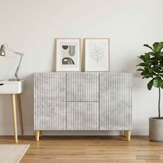 Credenza Grigio Cemento 89 x 34,5 x 60 cm Legno ingegnerizzato