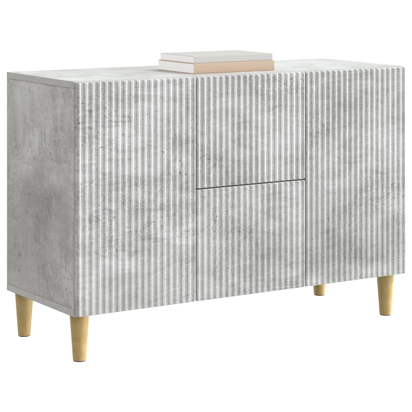 Credenza Grigio Cemento 89 x 34,5 x 60 cm Legno ingegnerizzato