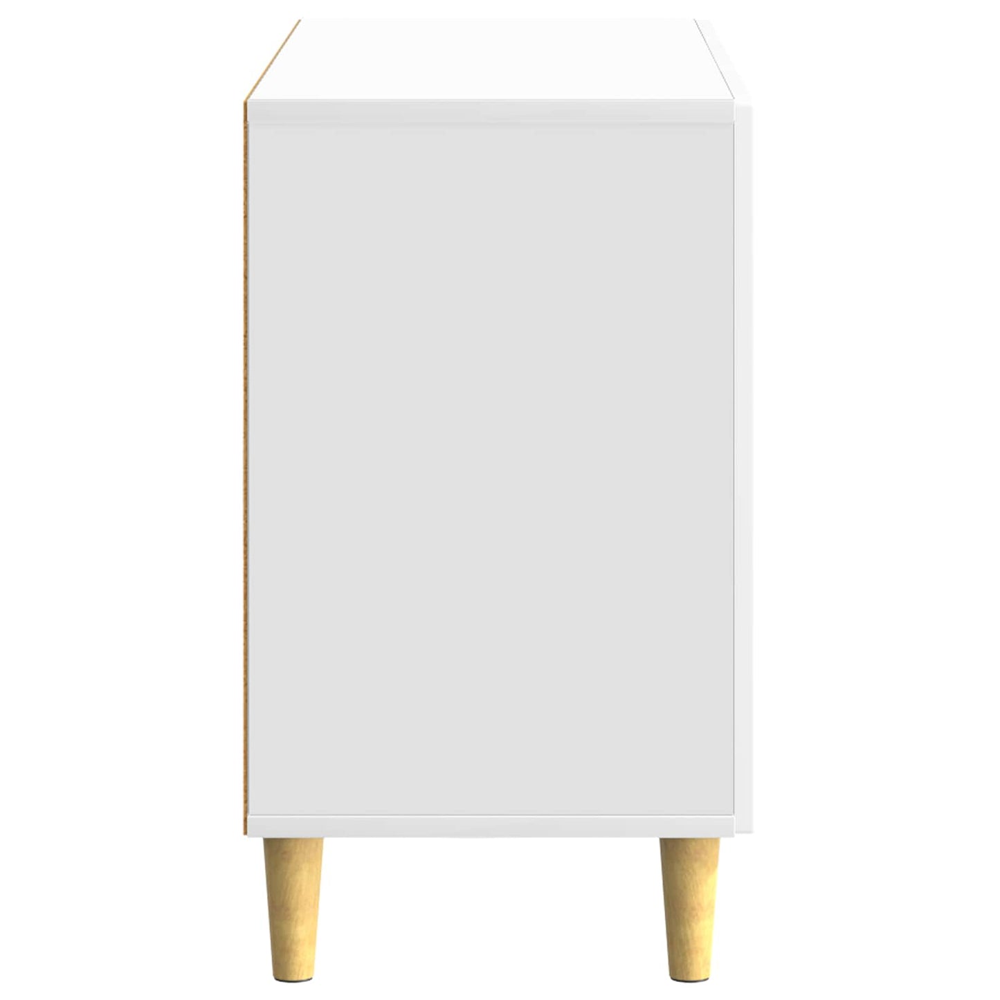 Credenza Bianco Lucido 89 x 34,5 x 60 cm Legno ingegnerizzato