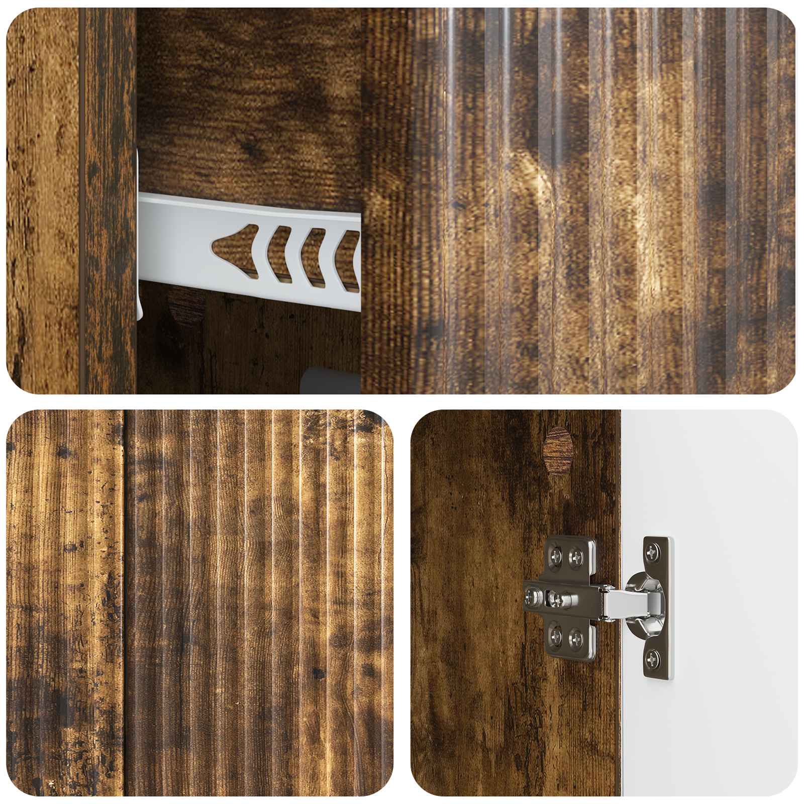 Credenza Rovere Fumo 89 x 34,5 x 60 cm Legno ingegnerizzato | homemem39