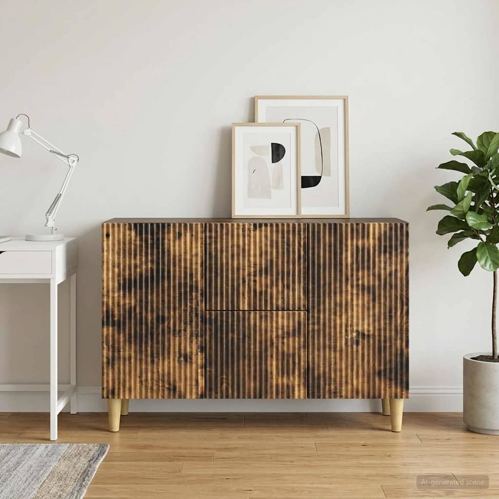Credenza Rovere Fumo 89 x 34,5 x 60 cm Legno ingegnerizzato - homemem39