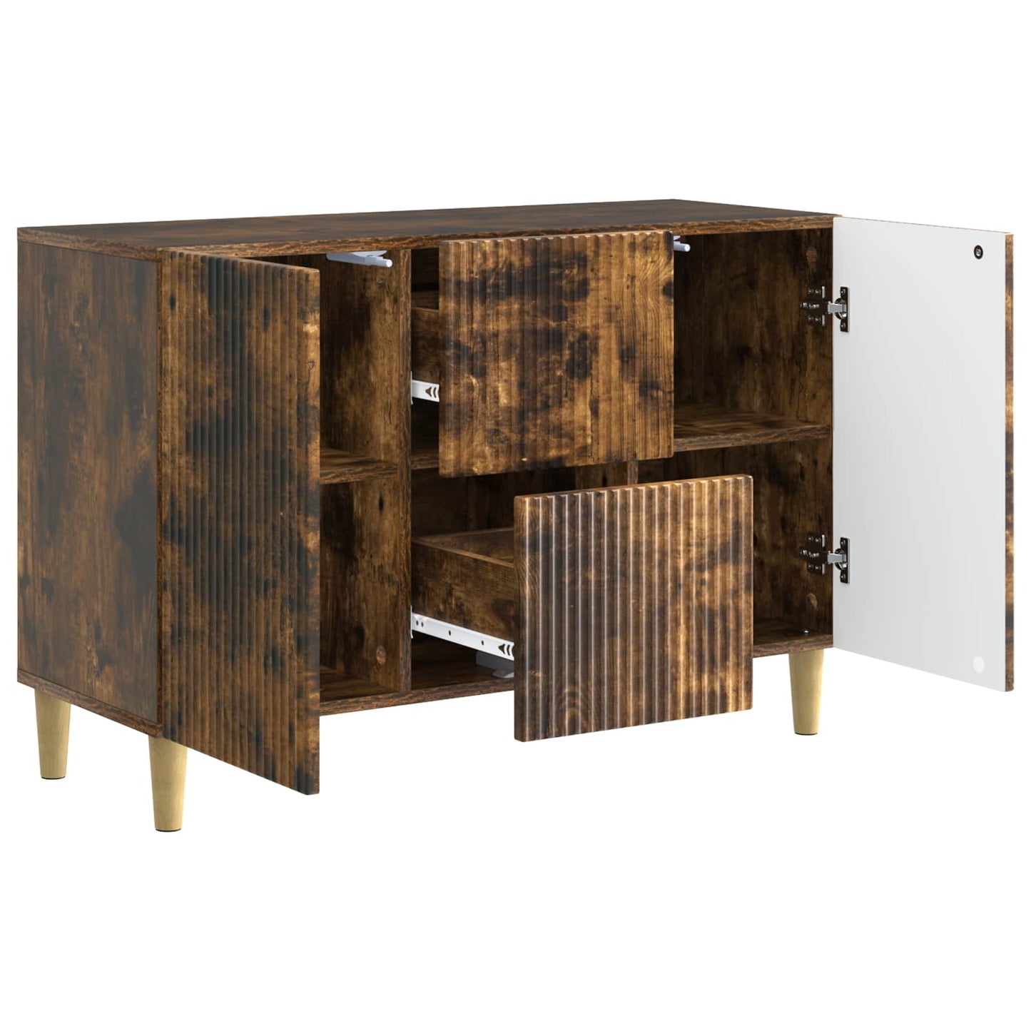 Credenza Rovere Fumo 89 x 34,5 x 60 cm Legno ingegnerizzato