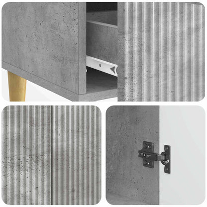 Credenza Grigio Cemento 66 x 34,5 x 95 cm Legno ingegnerizzato | homemem39