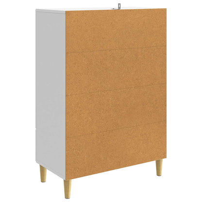 Credenza Bianco Lucido 66 x 34,5 x 95 cm Legno ingegnerizzato | homemem39