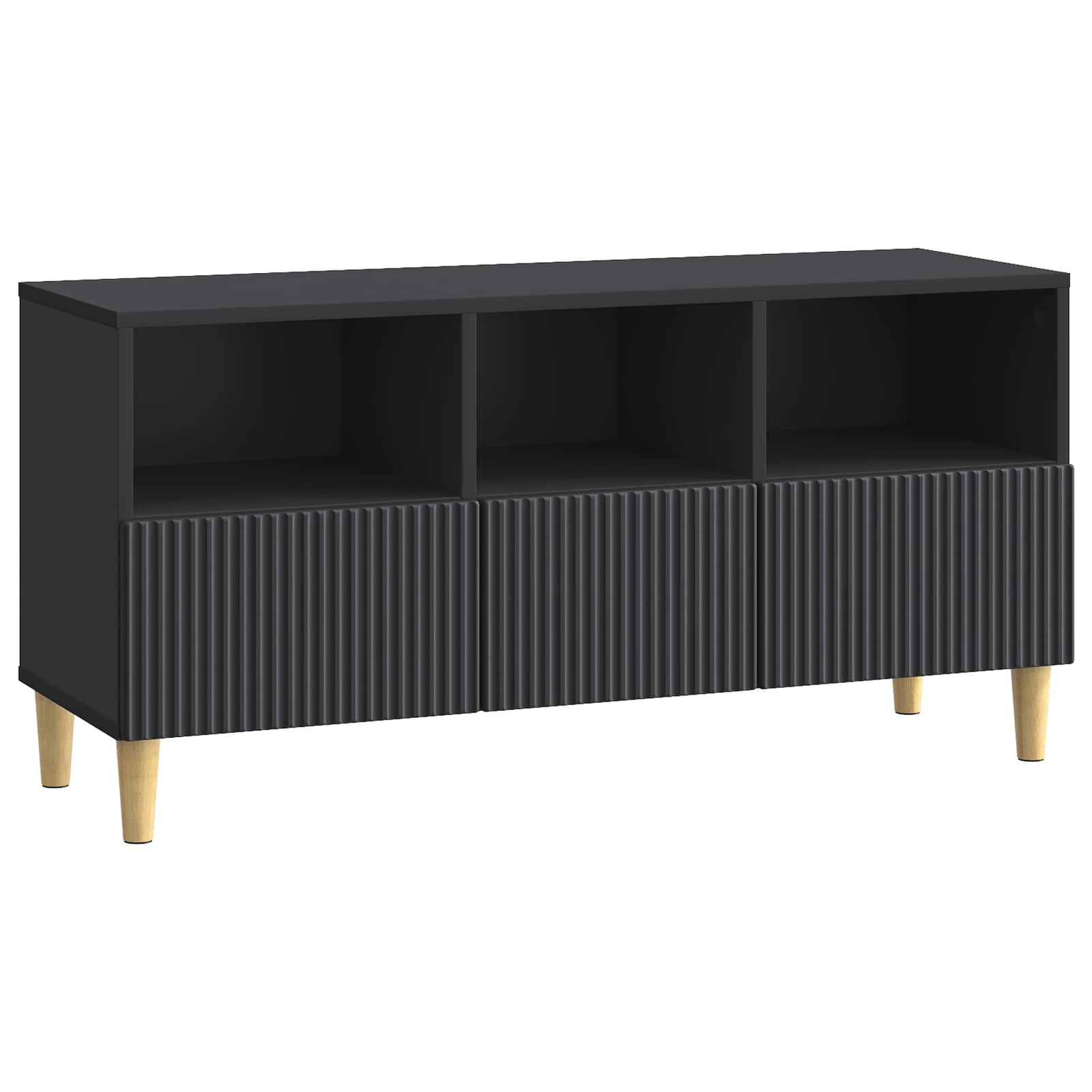 Mobile TV Nero 102 x 34,5 x 50 cm Legno ingegnerizzato | homemem39
