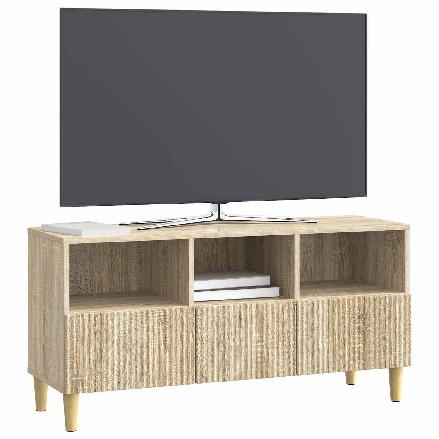 Mobile TV Rovere Sonoma 102 x 34,5 x 50 cm Legno ingegnerizzato | homemem39