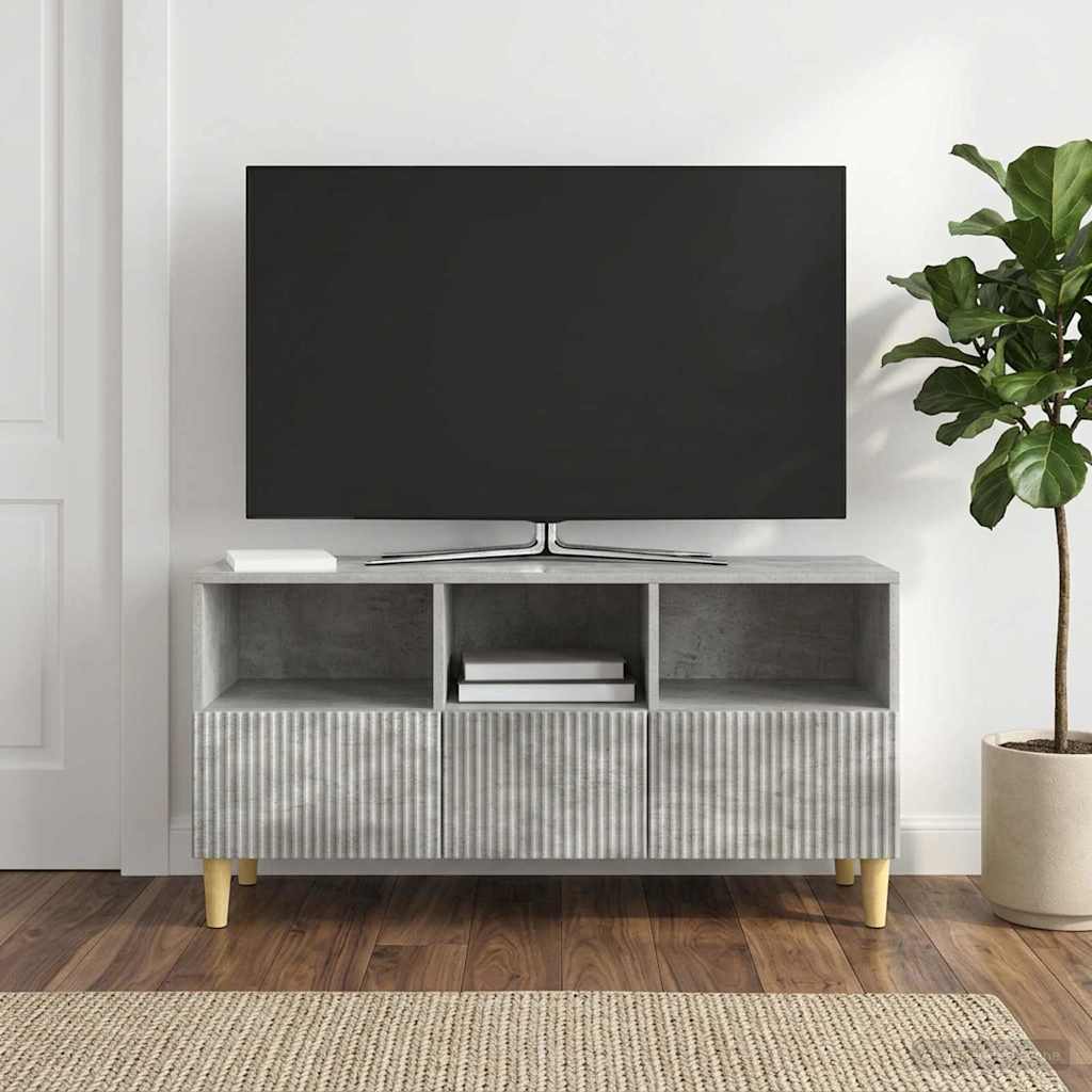 Mobile TV con cassetto Grigio Cemento 102 x 34,5 x 50 cm