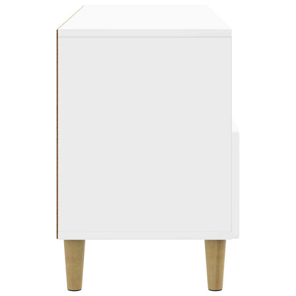 Mobile TV Bianco Lucido 102 x 34,5 x 50 cm Legno ingegnerizzato | homemem39