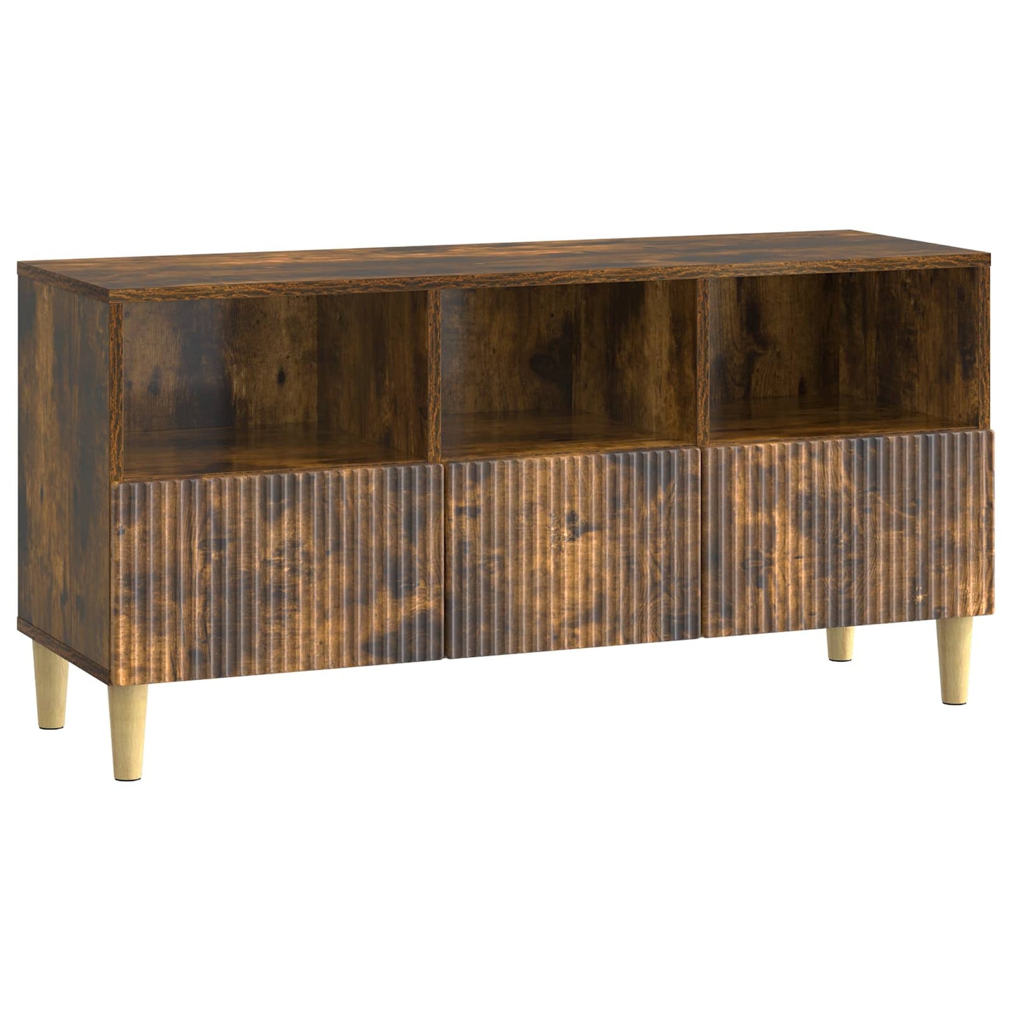 Mobile TV Rovere Fumo 102 x 34,5 x 50 cm Legno ingegnerizzato