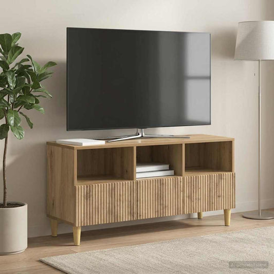 Mobile TV con cassetto Rovere Artigianale 102 x 34,5 x 50 cm