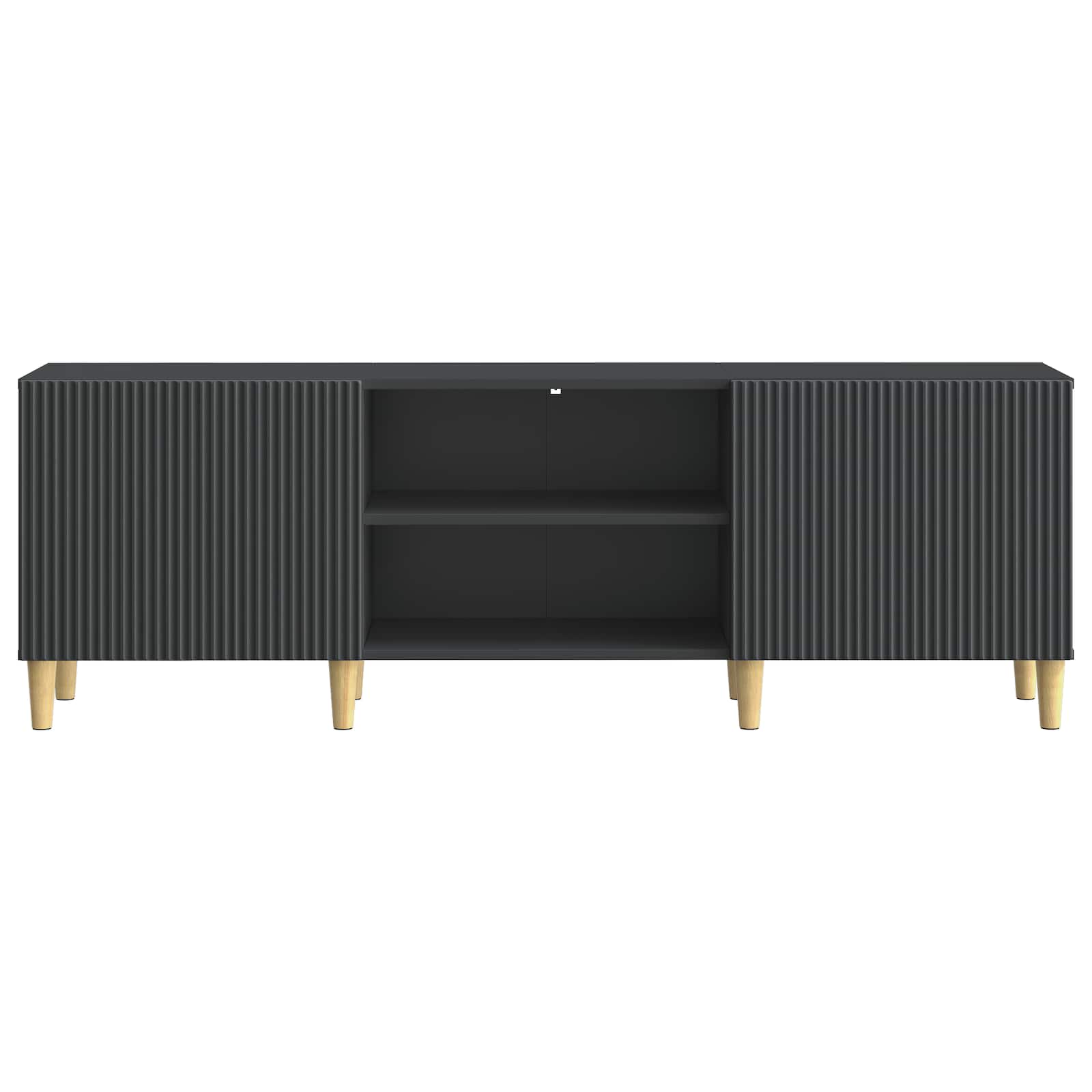 Mobile TV Nero 150 x 31 x 50 cm Legno ingegnerizzato | homemem39