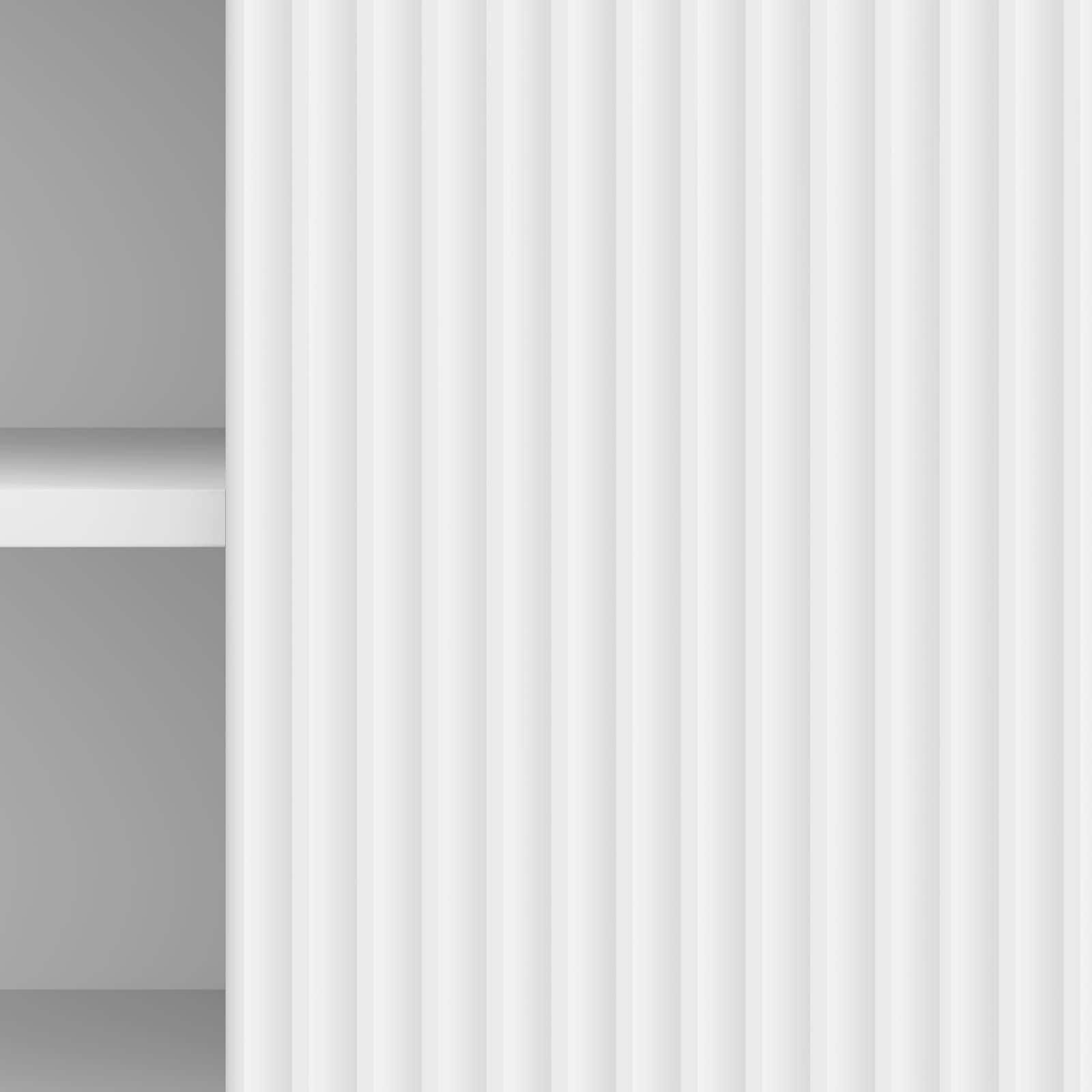 Mobile TV Bianco Lucido 150 x 31 x 50 cm Legno ingegnerizzato | homemem39