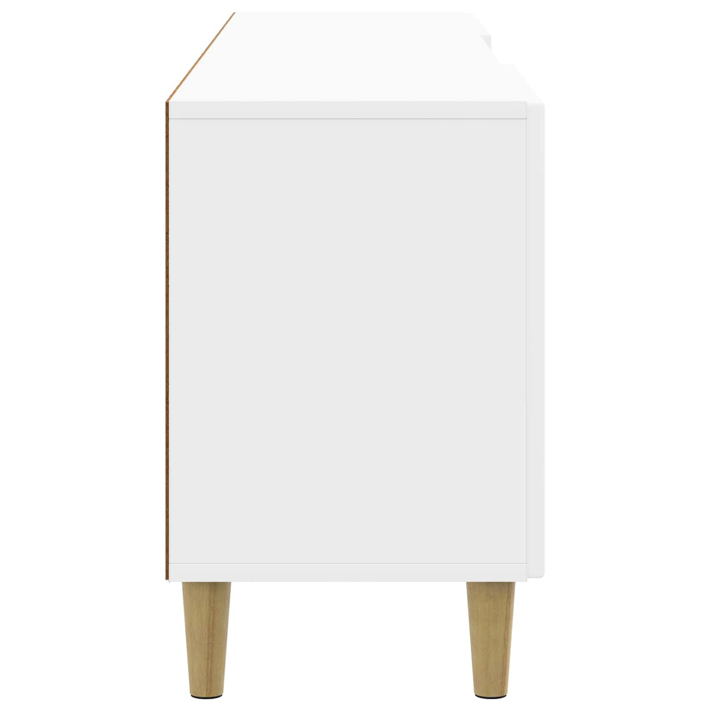 Mobile TV Bianco Lucido 150 x 31 x 50 cm Legno ingegnerizzato | homemem39