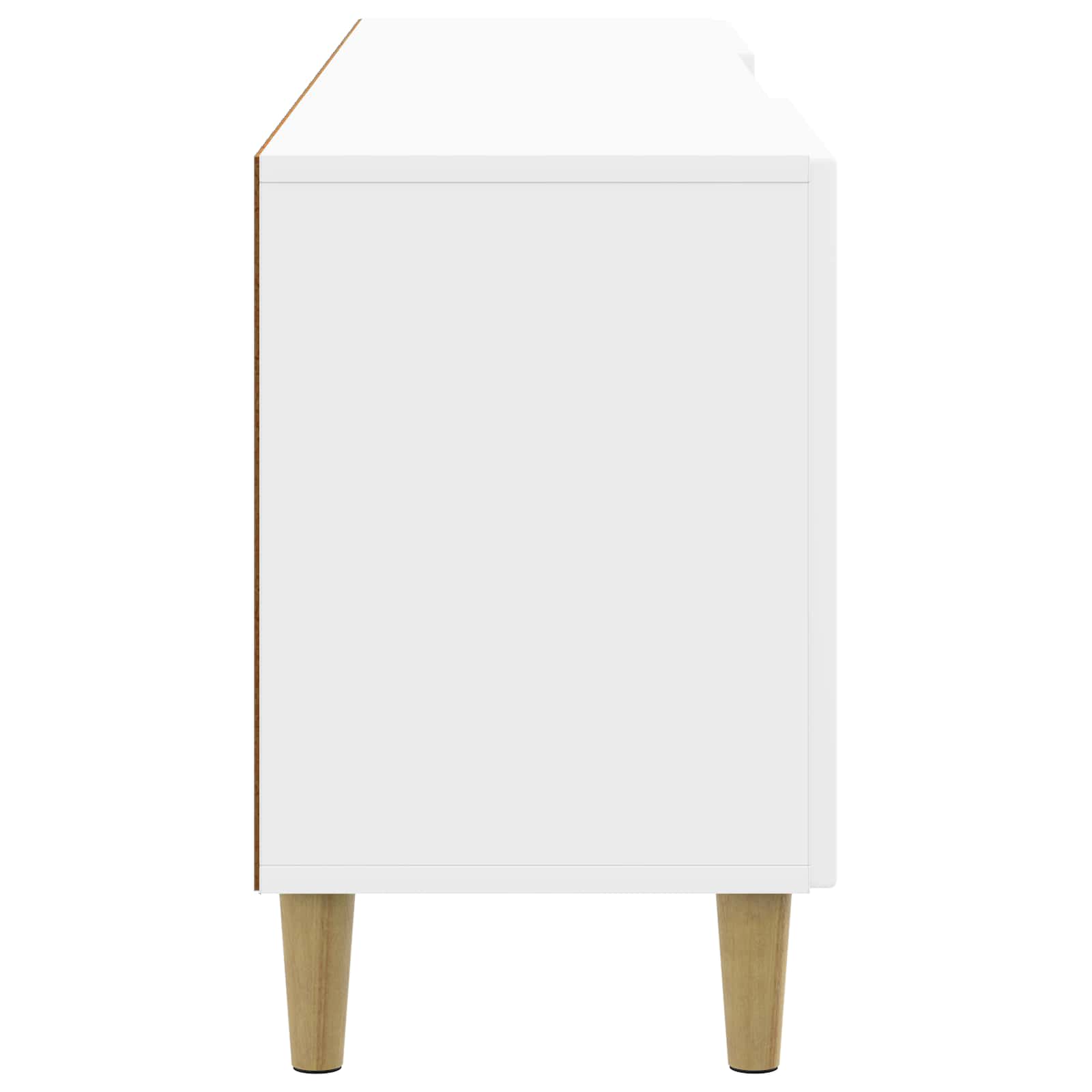 Mobile TV Bianco Lucido 150 x 31 x 50 cm Legno ingegnerizzato | homemem39