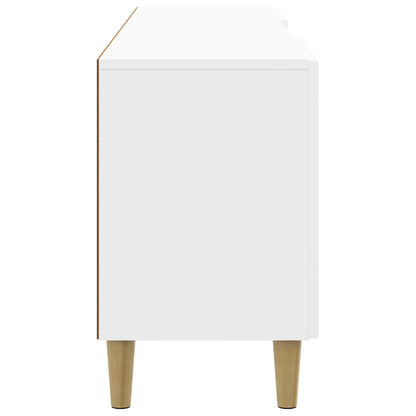 Mobile TV Bianco Lucido 150 x 31 x 50 cm Legno ingegnerizzato | homemem39