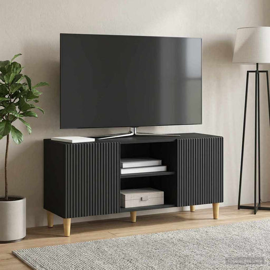 Mobile TV Nero 102 x 34,5 x 50 cm Legno ingegnerizzato