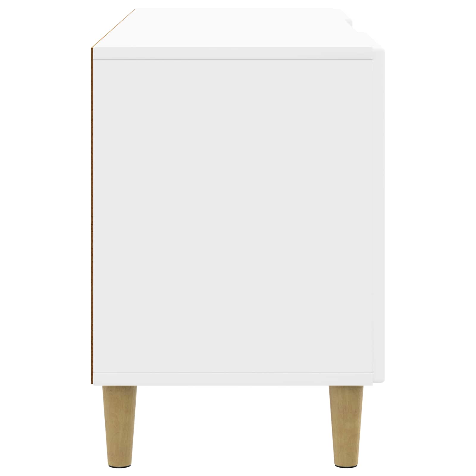Mobile TV Bianco Lucido 102 x 34,5 x 50 cm Legno ingegnerizzato | homemem39