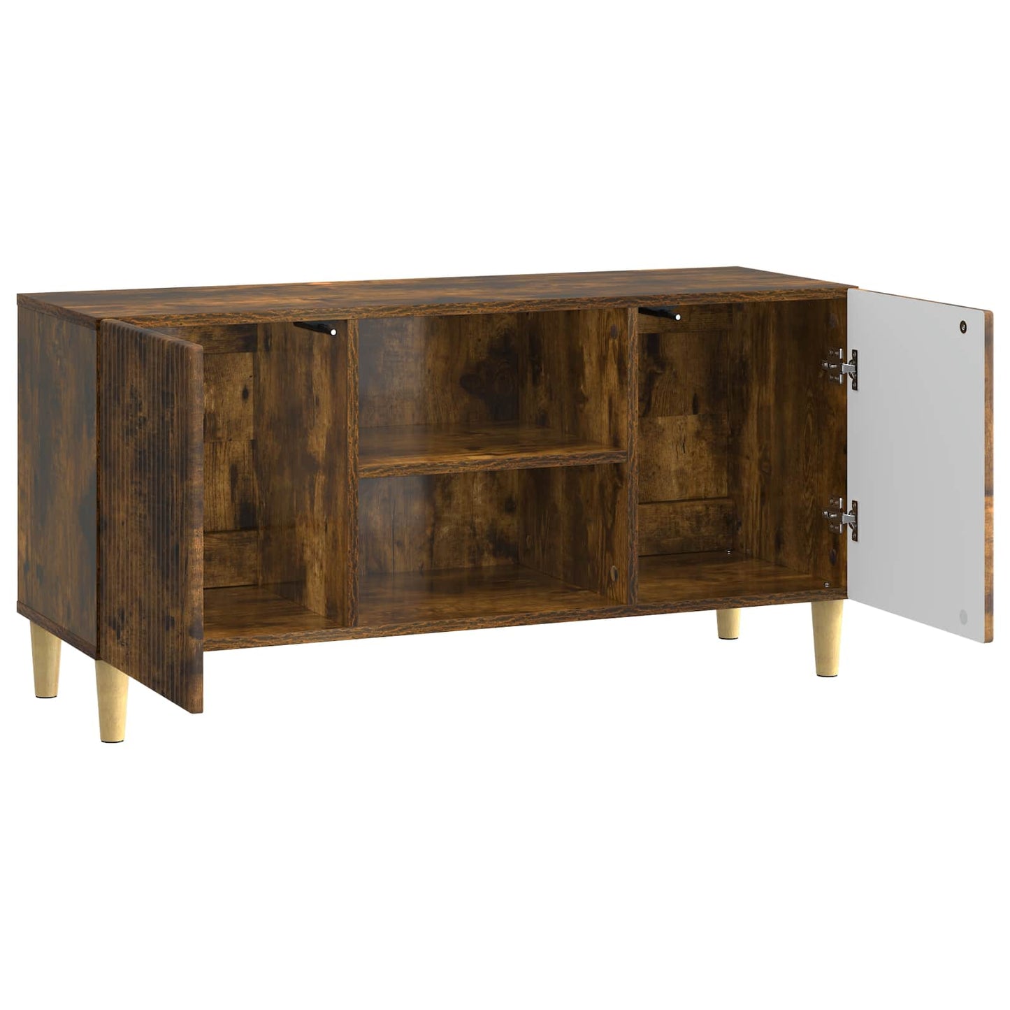 Mobile TV Rovere Fumo 102 x 34,5 x 50 cm Legno ingegnerizzato | homemem39