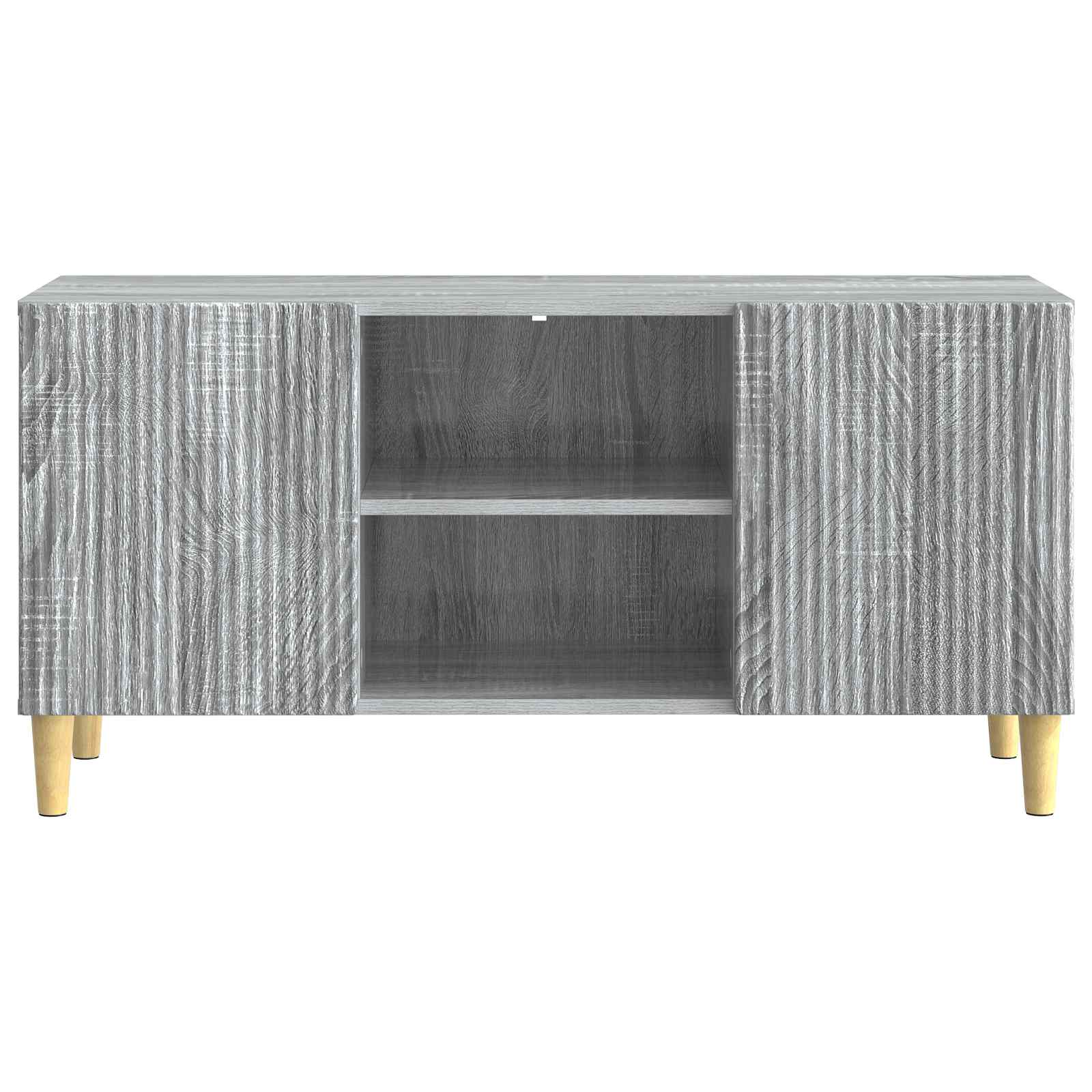Mobile TV Grigio Sonoma 102 x 34,5 x 50 cm Legno ingegnerizzato | homemem39
