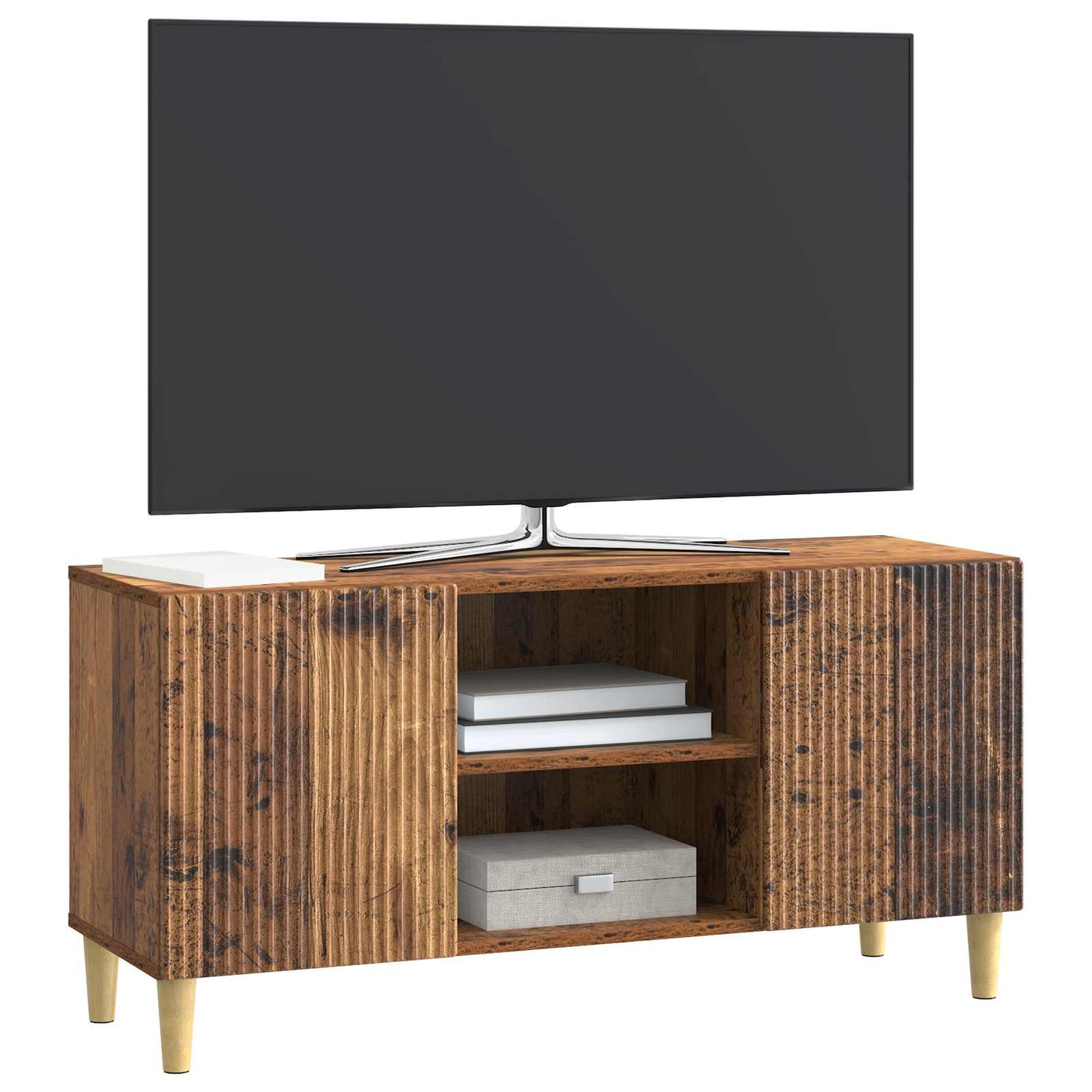 Mobile TV Legno antico 102 x 34,5 x 50 cm Legno ingegnerizzato | homemem39