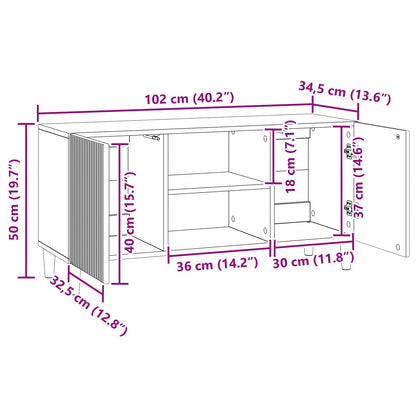 Mobile TV Rovere Artigianale 102 x 34,5 x 50 cm | homemem39