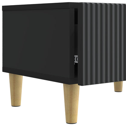 Mobile TV Nero 147 x 34,5 x 30 cm Legno ingegnerizzato | homemem39