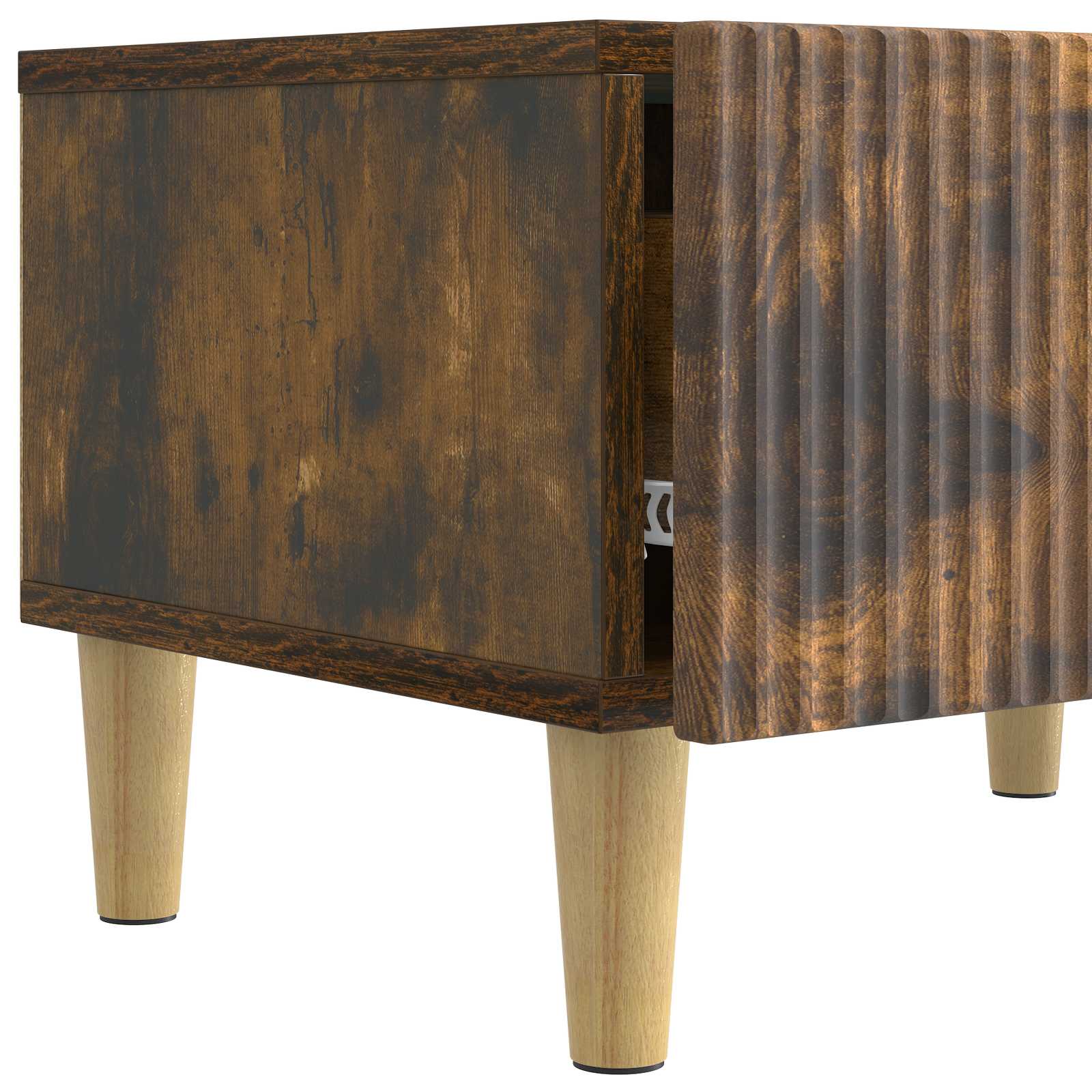 Mobile TV Rovere Fumo 147 x 34,5 x 30 cm Legno ingegnerizzato | homemem39