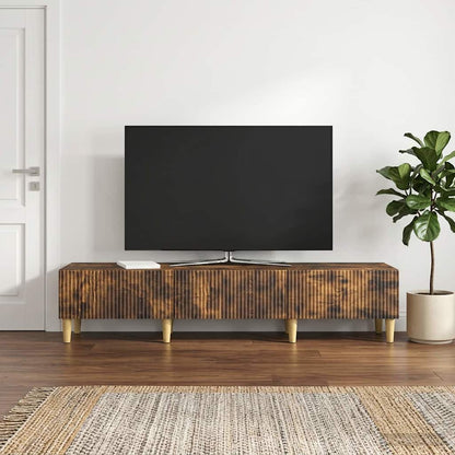 Mobile TV Rovere Fumo 147 x 34,5 x 30 cm Legno ingegnerizzato
