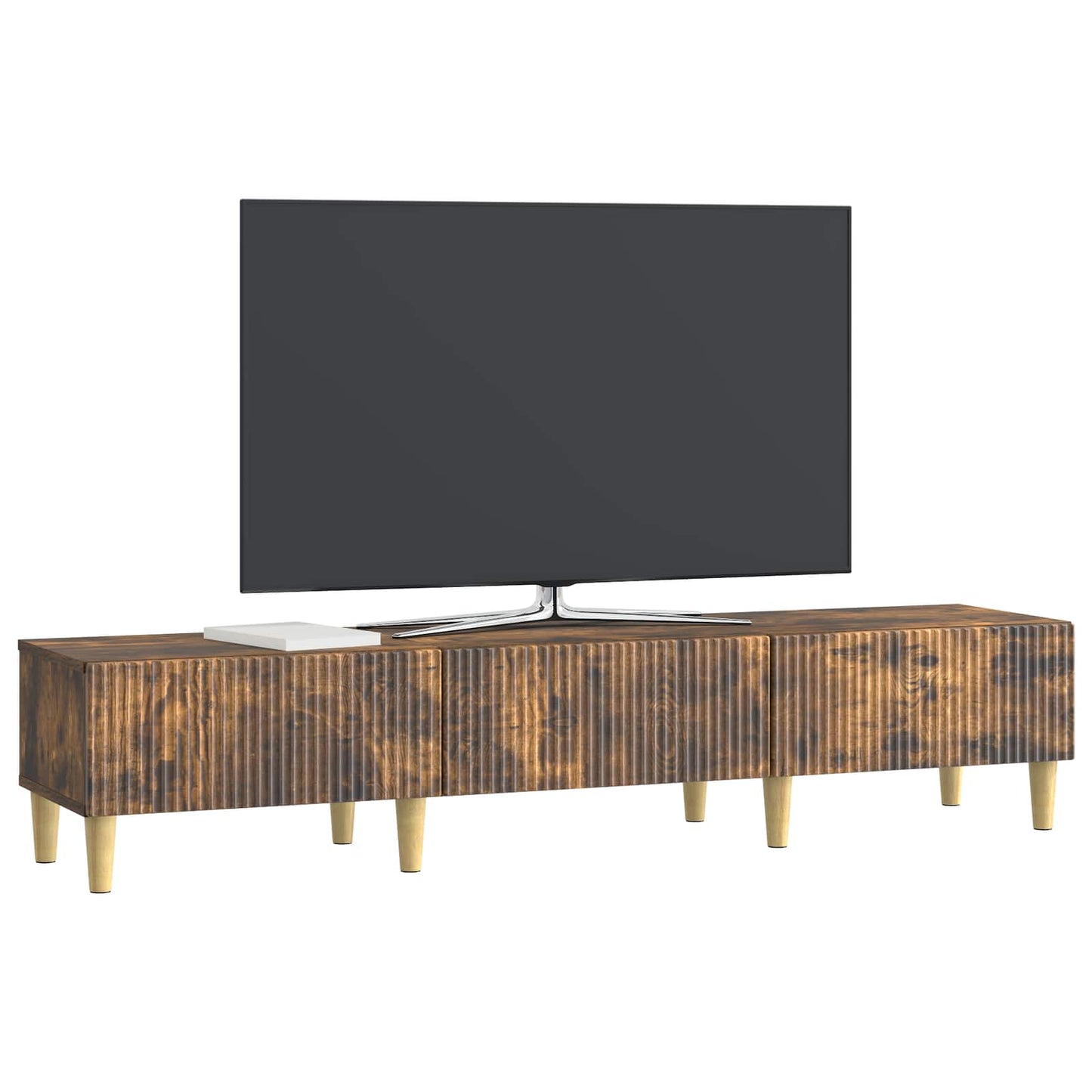 Mobile TV Rovere Fumo 147 x 34,5 x 30 cm Legno ingegnerizzato