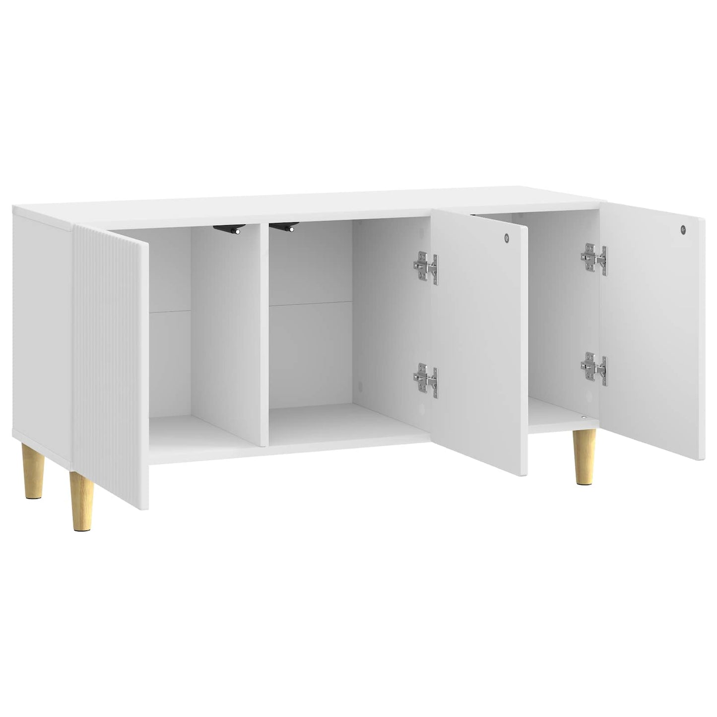 Mobile TV Bianco Lucido 99 x 34,5 x 50 cm Legno ingegnerizzato | homemem39