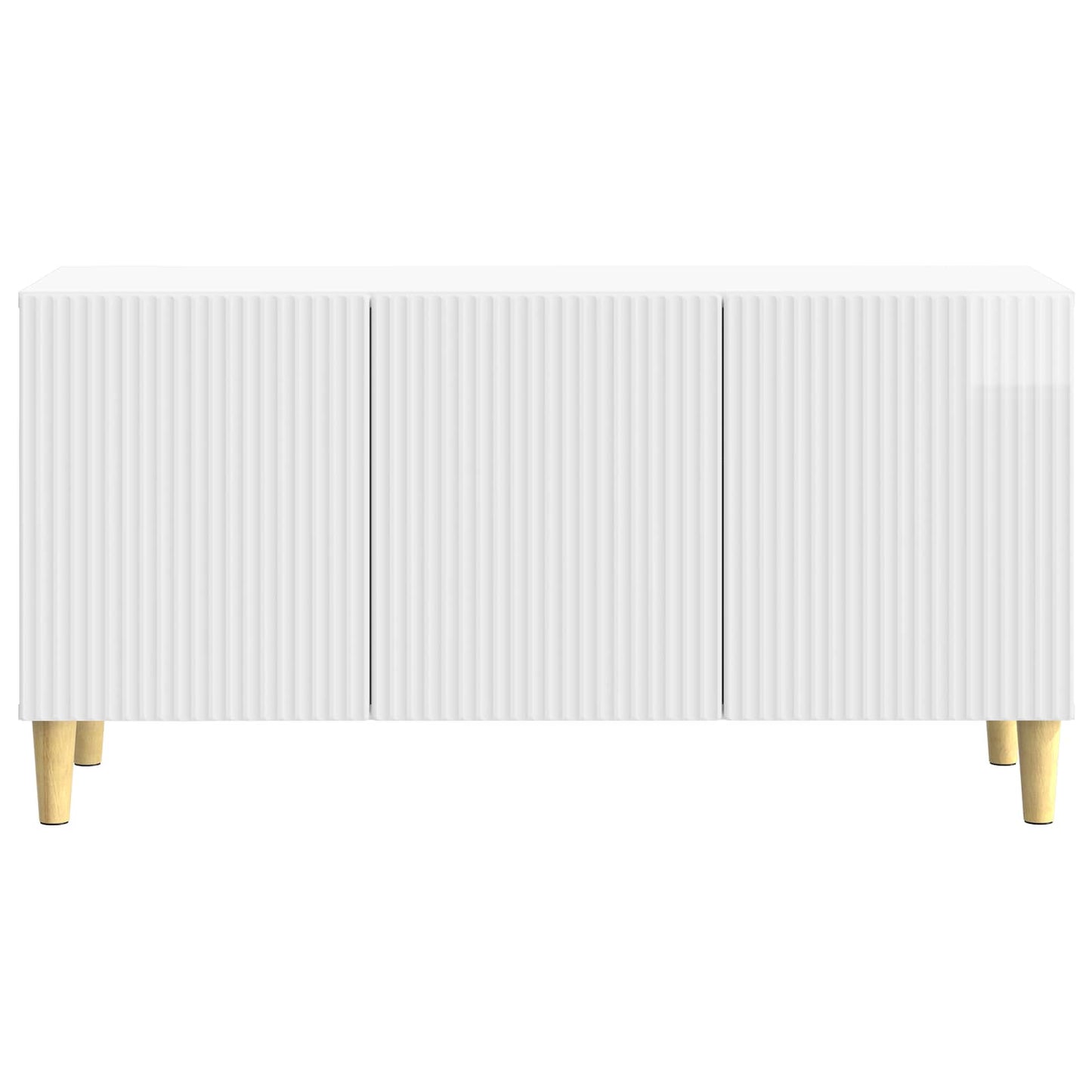 Mobile TV Bianco Lucido 99 x 34,5 x 50 cm Legno ingegnerizzato | homemem39
