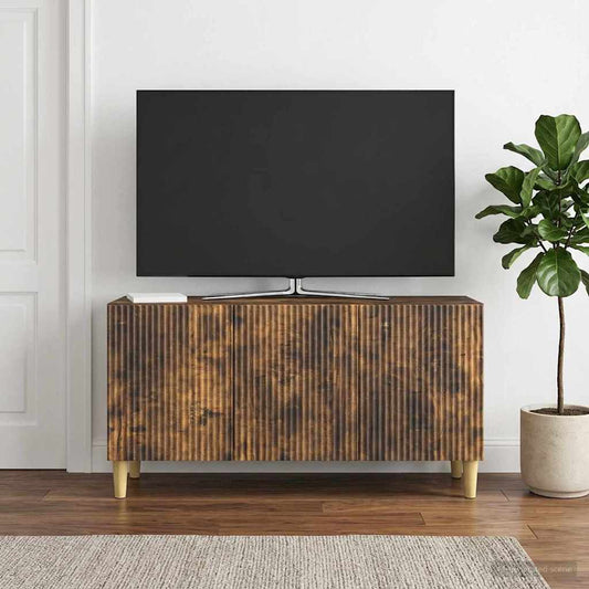 Mobile TV 99 x 34,5 x 50 cm Rovere Fumo Legno ingegnerizzato