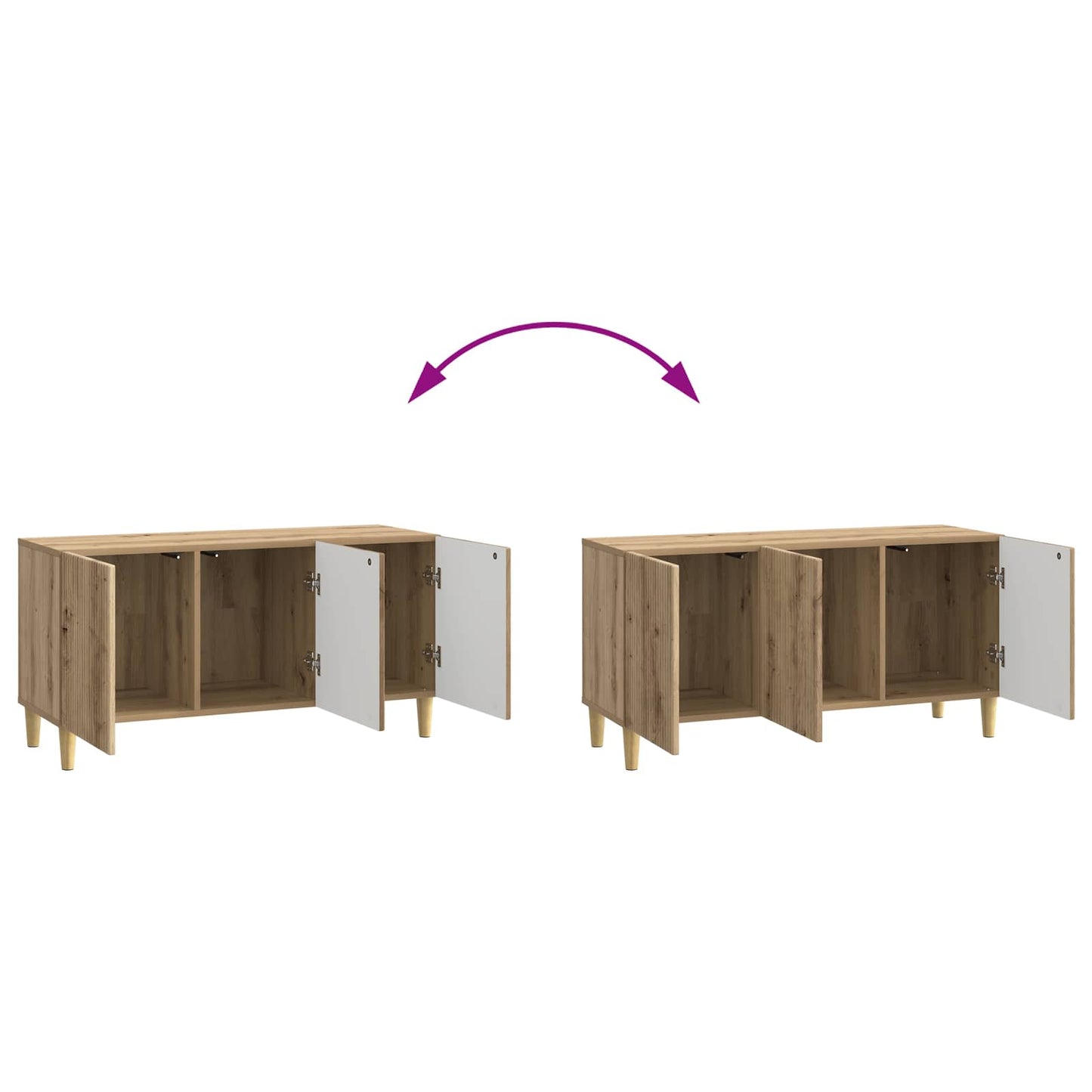 Mobile TV Rovere Artigianale 99 x 34,5 x 50 cm | homemem39