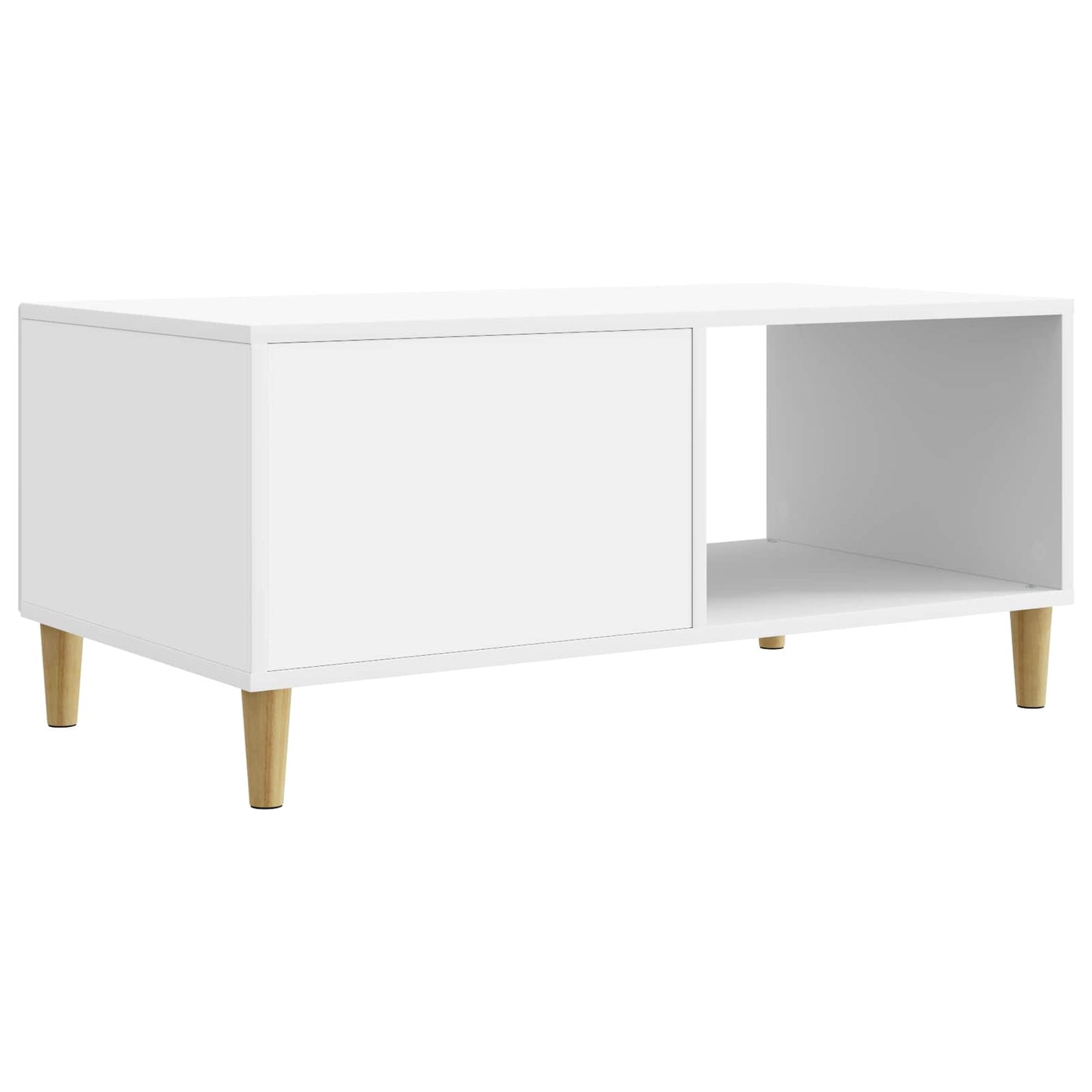 Tavolino da salotto Bianco 90 x 50 x 40 cm Legno ingegnerizzato | homemem39