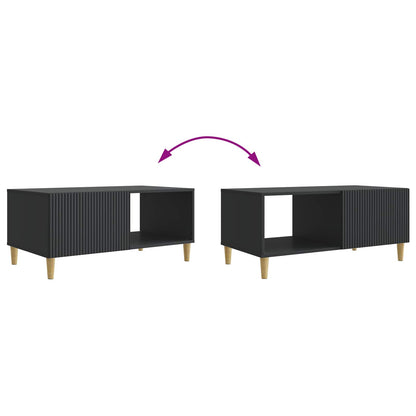 Tavolino da salotto Nero 90 x 50 x 40 cm Legno ingegnerizzato | homemem39